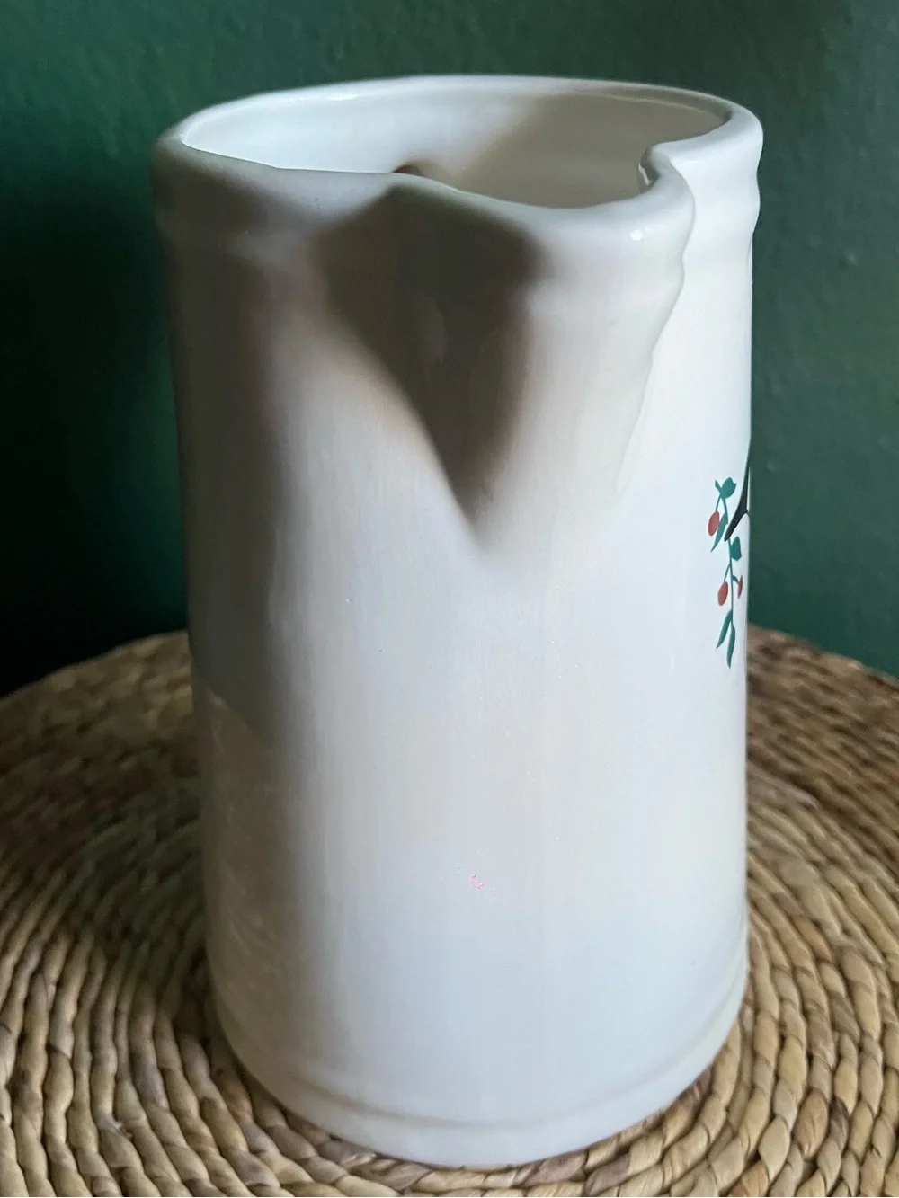 White Ceramic Goose Pitcher